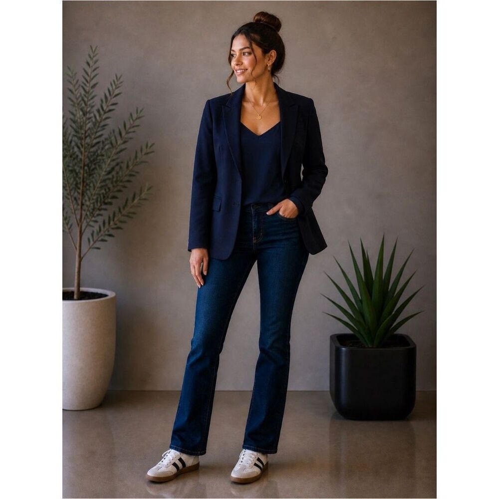 Ann Taylor Midnight Blue Blazer Jacket